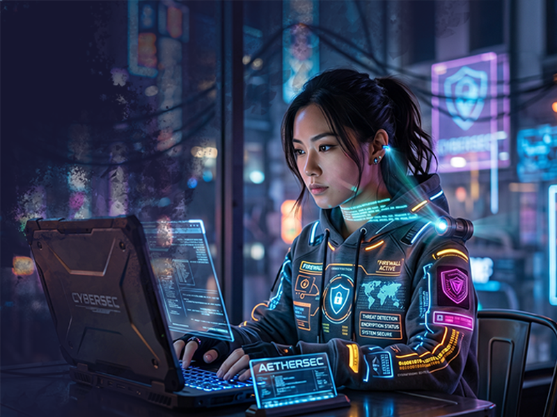 Visual Keamanan Siber AI